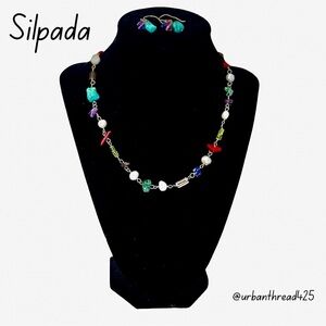 🩵💜❤️ NWOT Silpada Retired Necklace Amethyst, Lapis, Peridot, Coral & Turquoise